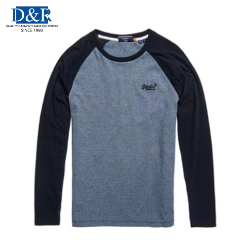 Men custom made Raglan Long Sleeve top  