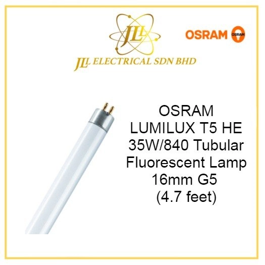 OSRAM LUMILUX T5 HE 35W/840 Tubular Fluorescent Lamp 16mm G5 Kuala Lumpur  (KL), Selangor, Malaysia Supplier, Supply, Supplies, Distributor | JLL  Electrical Sdn Bhd