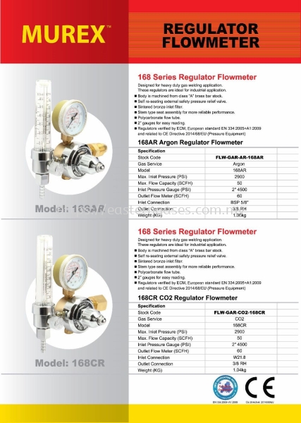 MUREX ARGON/CO2 REGULATOR REGULATOR & PART GAS EQUIPMENT ACCESSORIES Selangor, Malaysia, Kuala Lumpur (KL), Klang Supplier, Suppliers, Supply, Supplies | Eastern Gases Trading Sdn Bhd