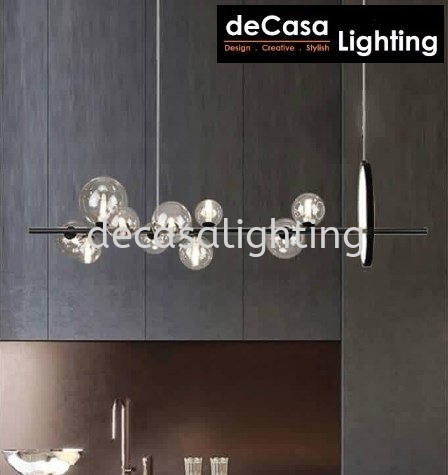 MODERN PENDANT 10 BUBBLE BULB With LED CIRCLE RING Long Shape Pendant Light PENDANT LIGHT Selangor, Kuala Lumpur (KL), Puchong, Malaysia Supplier, Suppliers, Supply, Supplies | Decasa Lighting Sdn Bhd