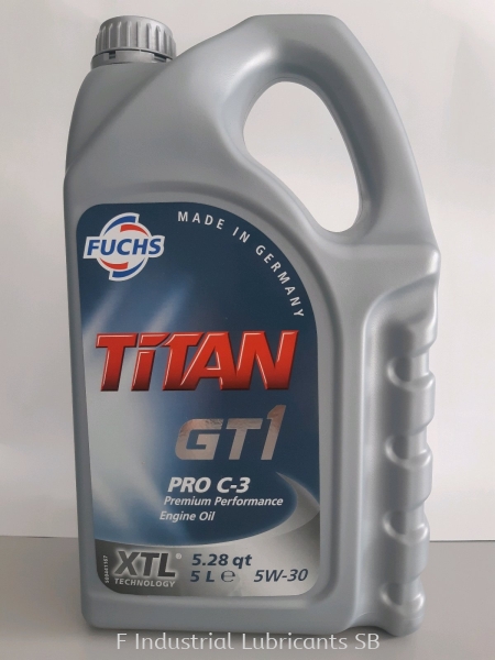 TITAN GT1 PRO C3 SAE 5W-30 (5L) Engine Oils for Passenger Cars FUCHS Engine Oils Malaysia, Perak Distributor, Supplier, Supply, Supplies | F Industrial Lubricants Sdn Bhd