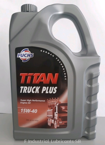 TITAN TRUCK PLUS SAE 15W-40 (7L) Engine Oils for Commercial Vehicles FUCHS Engine Oils Malaysia, Perak Distributor, Supplier, Supply, Supplies | F Industrial Lubricants Sdn Bhd