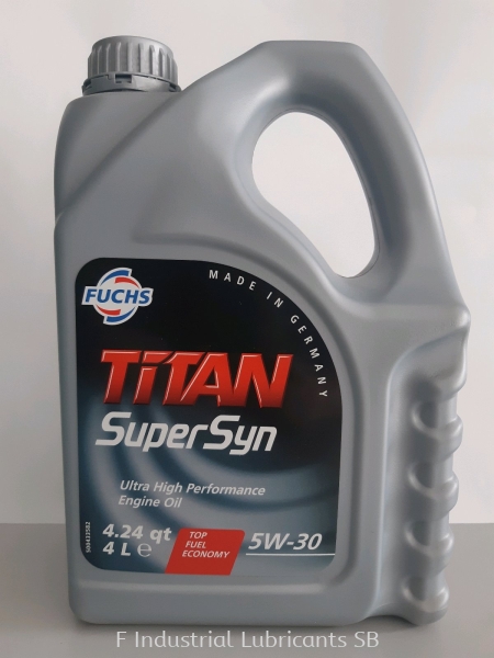 TITAN SUPERSYN 5W30 (4L) Engine Oils for Passenger Cars FUCHS Engine Oils Malaysia, Perak Distributor, Supplier, Supply, Supplies | F Industrial Lubricants Sdn Bhd