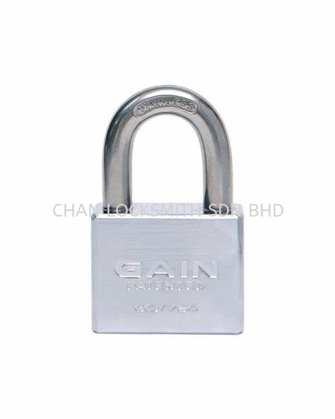 GCI-750FSUS Stainless Steel Padlock GCI Series GAIN Security Padlock Selangor, Malaysia, Kuala Lumpur (KL), Puchong, Seri Kembangan, Sepang, Shah Alam, Klang Supplier, Suppliers, Supply, Supplies | CHAN LOCKSMITH SDN BHD