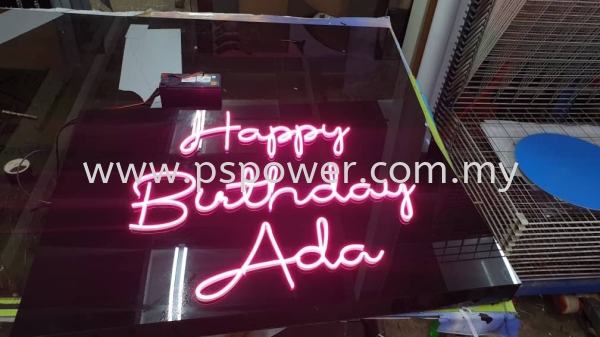 Birthday Wishes With LED Neon Signage Neon LED Signage SIGNAGE Selangor, Malaysia, Kuala Lumpur (KL), Puchong Manufacturer, Maker, Supplier, Supply | PS Power Signs Sdn Bhd