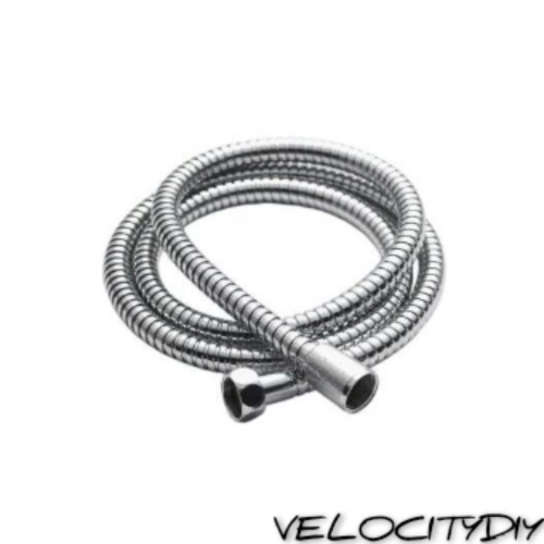 DOMINO 1.2m STAINLESS STEEL SHOWER HOSE (BRASS NUT)