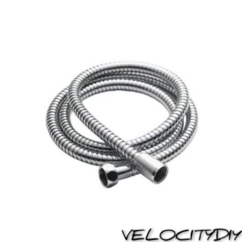 DOMINO 1.5m STAINLESS STEEL SHOWER HOSE (BRASS NUT)