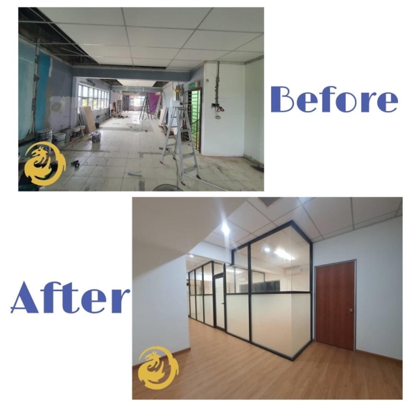 Office Renovation Office renovation  Shoplot  Johor Bahru (JB), Malaysia, Ulu Tiram Supplier, Manufacturer, Supply, Supplies | GAO YONG GLASS & ALUMINIUM WORKS SDN. BHD.