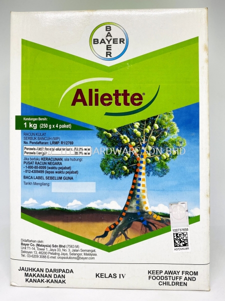 ALIETTE FUNGICIDES AGROCHEMICALS Melaka, Malaysia, Batu Berendam, Krubong, Peringgit Supplier, Wholesaler, Supply, Supplies | HUP THYE HARDWARE SDN BHD