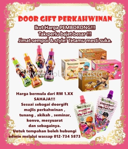 Adakah anda sedang mencari doorgift yang berpatutan?