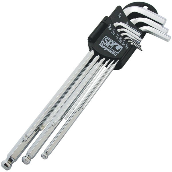 SP TOOLS MAGNETIC BALL DRIVE HEX KEY SET - SAE CHROME - 9PC SP34512 Hex Keys Hex & Torx Keys Malaysia, Selangor, Kuala Lumpur (KL), Subang Jaya Supplier, Supply, Supplies, Distributor | SP Tools Sdn Bhd