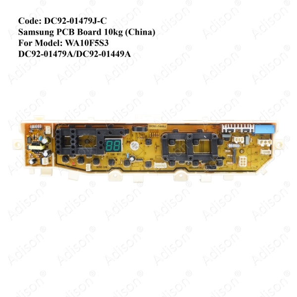 Code: DC92-01479J-C PCB Board Samsung (China) PCB Board Washing Machine Parts Melaka, Malaysia Supplier, Wholesaler, Supply, Supplies | Adison Component Sdn Bhd