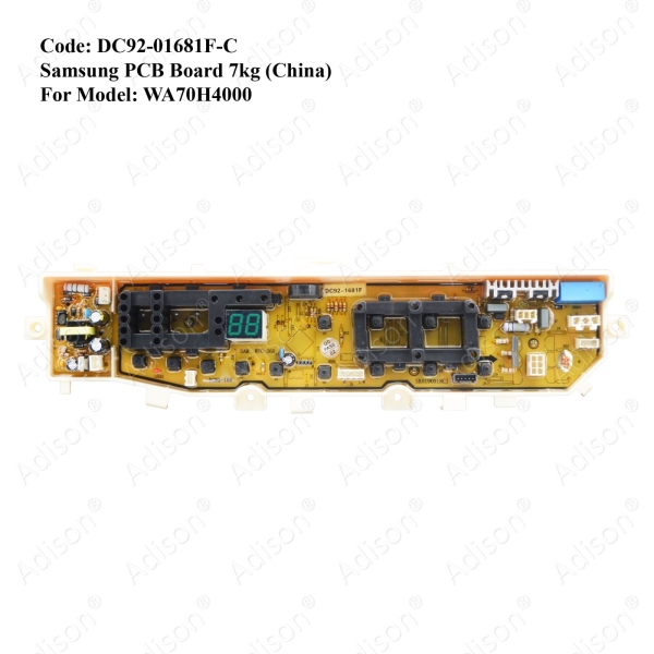 Code: DC92-01681F-C PCB Board Samsung (China) PCB Board Washing Machine Parts Melaka, Malaysia Supplier, Wholesaler, Supply, Supplies | Adison Component Sdn Bhd