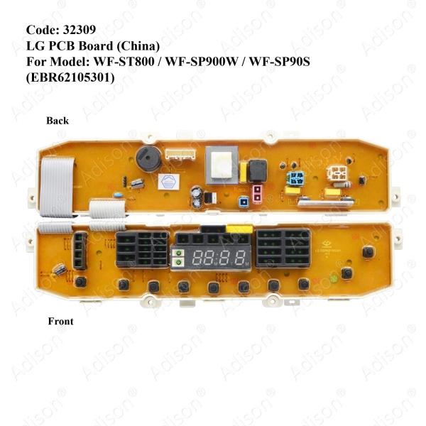 (Out of Stock) Code: 32309 LG PCB Board (China) PCB Board Washing Machine Parts Melaka, Malaysia Supplier, Wholesaler, Supply, Supplies | Adison Component Sdn Bhd