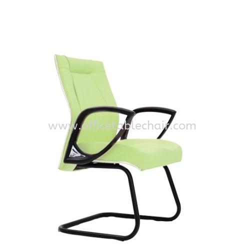 JESSI III EXECUTIVE VISITOR ARM PU CHAIR WITH EPOXY BLACK CANTILEVER BASE