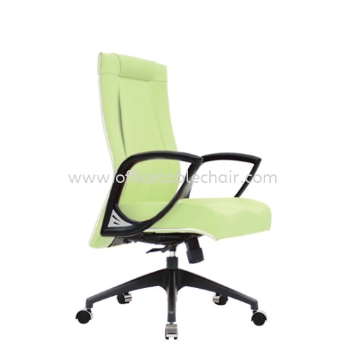 JESSI III EXECUTIVE MEDIUM BACK PU CHAIR WITH ROCKET NYLON BASE