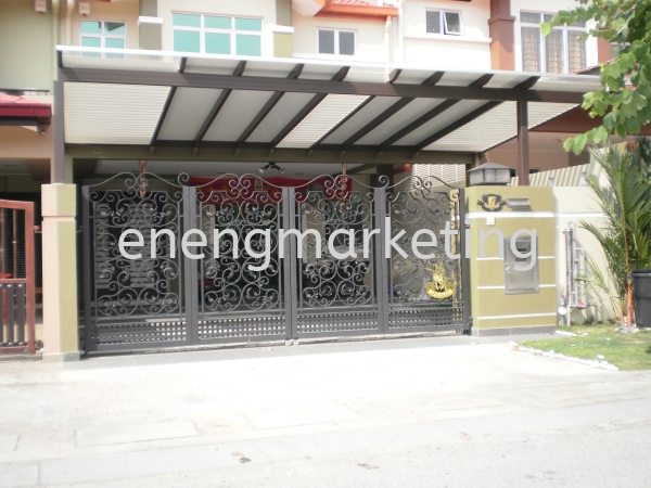 WIG 02- Wrought Iron Folding Gate WROUGHT IRON GATE GATE Selangor, Malaysia, Kuala Lumpur (KL), Klang Supplier, Suppliers, Supply, Supplies | E Neng Marketing Sdn Bhd