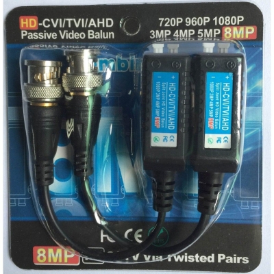 VIDEO BALUN 8MP SINGLEPORT PASSIVE CVI-TVIAHD-CVBS