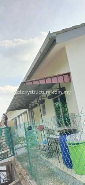 Zink Awning @ Taman Desa Kencana Jalan Dusun, Bukit Kapar, Klang Selangor. Metal Roofing Selangor, Malaysia, Kuala Lumpur (KL), Shah Alam Supplier, Suppliers, Supply, Supplies | GALAXY STRUCTURE & ENGINEERING SDN BHD