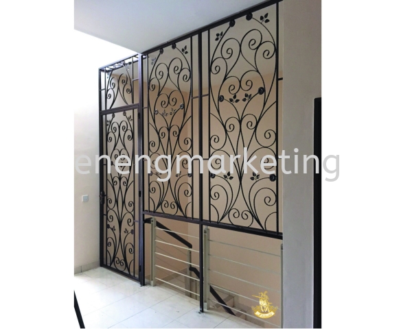 WIDG 08- Wrought Iron Door Grille WROUGHT IRON GRILLE GRILLE Selangor, Malaysia, Kuala Lumpur (KL), Klang Supplier, Suppliers, Supply, Supplies | E Neng Marketing Sdn Bhd