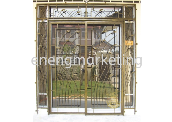 WIDG 34- W.I Sliding Door Grille WROUGHT IRON GRILLE GRILLE Selangor, Malaysia, Kuala Lumpur (KL), Klang Supplier, Suppliers, Supply, Supplies | E Neng Marketing Sdn Bhd