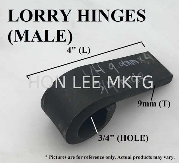 LORRY HINGES (MALE) [9mm(T) X 4"(L) X 3/4"(HOLE)] 9mm(T) X 4"(L) X 3/4"(HOLE)  LORRY HINGES (MALE) LORRY HINGES  Selangor, Malaysia, Kuala Lumpur (KL), Semenyih Supplier, Suppliers, Supply, Supplies | Hon Lee Marketing Sdn Bhd