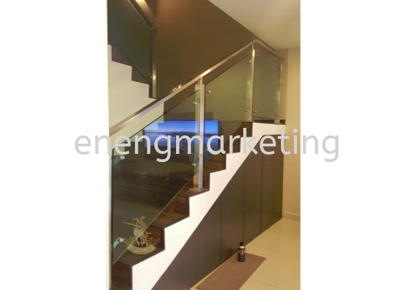 SSST 12- Stainless Steel Railing With Tempered Glass STAINLESS STEEL STAIRCASE RAILING STAIRCASE RAILING Selangor, Malaysia, Kuala Lumpur (KL), Klang Supplier, Suppliers, Supply, Supplies | E Neng Marketing Sdn Bhd