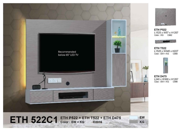 Eco living home Hanging TV cabinet  TV Cabinet Living Melaka, Malaysia Supplier, Suppliers, Supply, Supplies | GOODMARK FURNITURE CENTRE SDN BHD