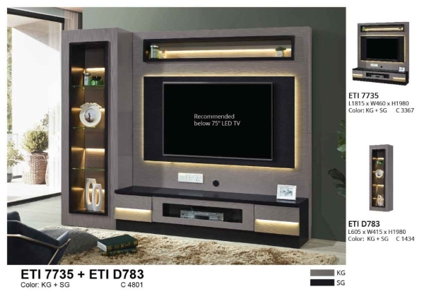 Eco living home Hanging TV cabinet  TV Cabinet Living Melaka, Malaysia Supplier, Suppliers, Supply, Supplies | GOODMARK FURNITURE CENTRE SDN BHD