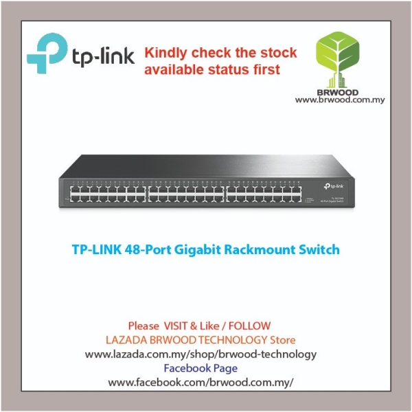 TP LINK TL-SG1048: 48-Port Gigabit Rackmount Switch UNMANAGED SWITCHES  TP-LINK NETWORK SYSTEM Selangor,