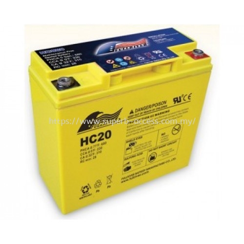 HC20 High Capacity Dual Purpose AGM Battery Oil & Gas Application Fullriver AGM Battery Selangor, Malaysia, Kuala Lumpur (KL), Shah Alam Supplier, Rental, Supply, Supplies | Superb Access Solutions Sdn Bhd