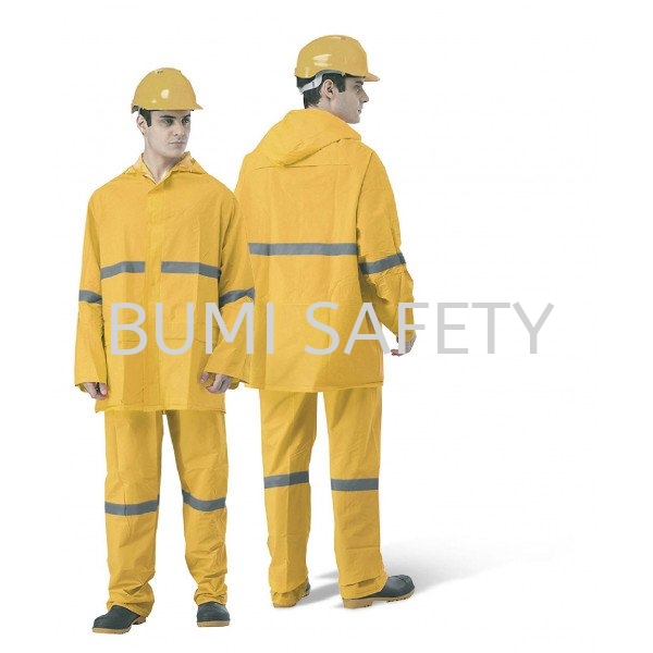 Rain Suit With Reflector Rain Suit Protective Clothing Selangor, Kuala Lumpur (KL), Puchong, Malaysia Supplier, Suppliers, Supply, Supplies | Bumi Nilam Safety Sdn Bhd