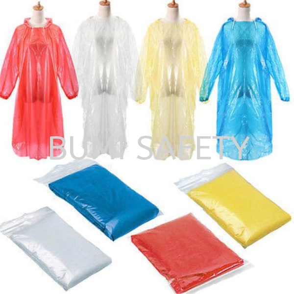 Disposable Poncho Rain Coat Rain Suit Protective Clothing Selangor, Kuala Lumpur (KL), Puchong, Malaysia Supplier, Suppliers, Supply, Supplies | Bumi Nilam Safety Sdn Bhd