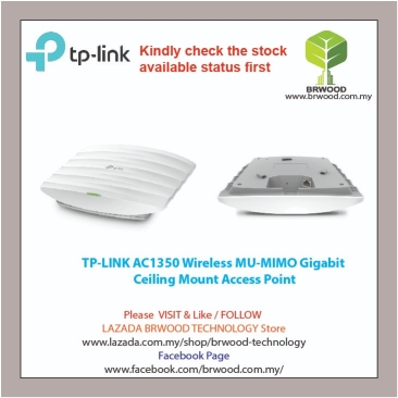 TP LINK EAP225: AC1350 Wireless MU-MIMO Gigabit  Ceiling Mount Access Point
