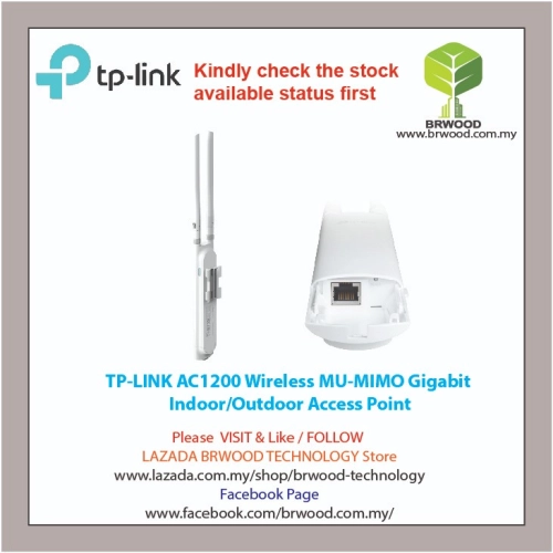 TP LINK EAP225-Outdoor: AC1200 Wireless MU-MIMO Gigabit  Indoor/Outdoor Access Point