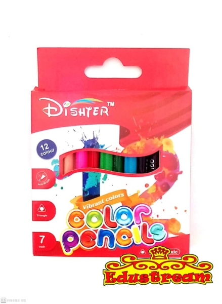 Dishter 12 Color Pencil Color Pencils Art Supplies Stationery & Craft Johor Bahru (JB), Malaysia Supplier, Suppliers, Supply, Supplies | Edustream Sdn Bhd