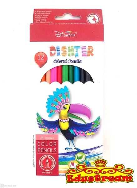 Dishter 12L Color Pencil Color Pencils Art Supplies Stationery & Craft Johor Bahru (JB), Malaysia Supplier, Suppliers, Supply, Supplies | Edustream Sdn Bhd