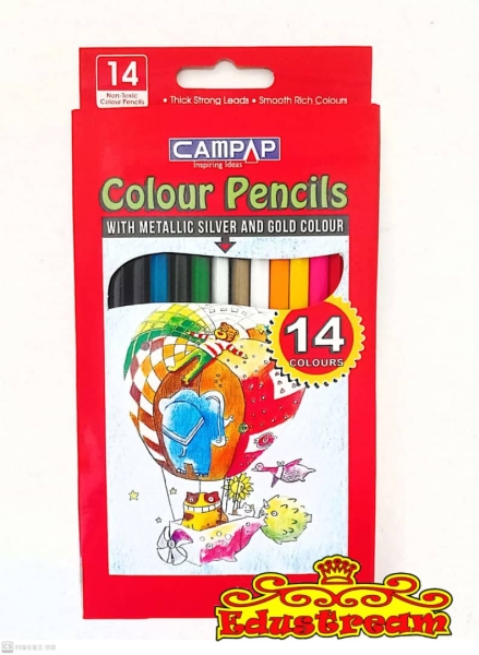 Campap 14 Color Pencils Color Pencils Art Supplies Stationery & Craft Johor Bahru (JB), Malaysia Supplier, Suppliers, Supply, Supplies | Edustream Sdn Bhd