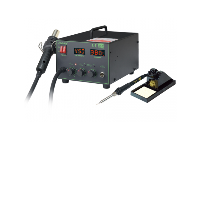proskit - ss-989b 2 in 1 smd hot air rework station
