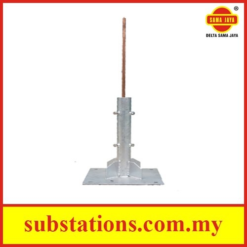 Stainless Steel Lightning Rod C/W HDG Base Earthing and Lightning Protection System Earthing Accessories Malaysia, Kuala Lumpur (KL), Selangor Supplier, Manufacturer, Supply, Supplies | Delta Sama Jaya Sdn Bhd