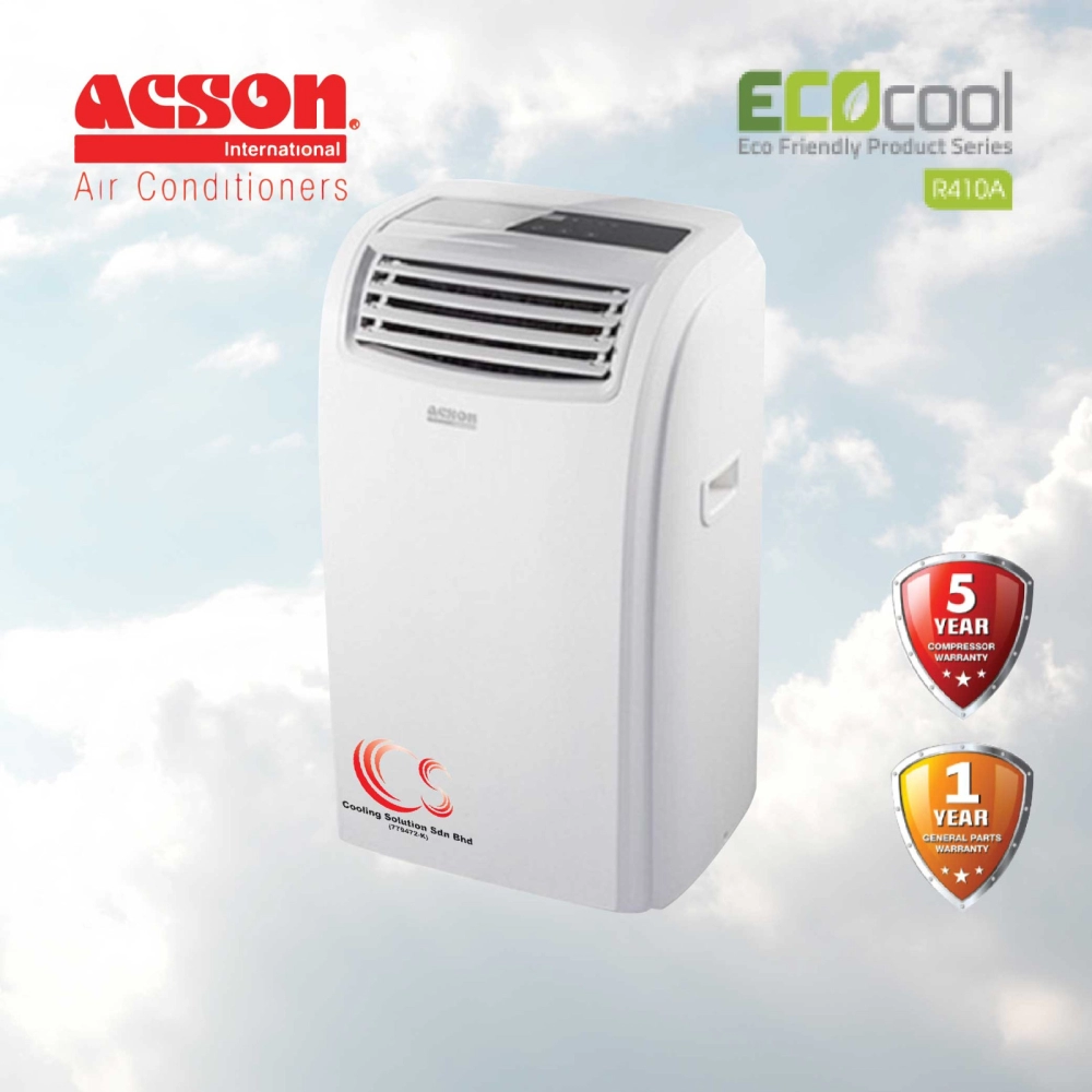 A5PA10C) ACSON ECOCOOL MOVEO PORTABLE R410A 1.0HP - 1.5 HP Air Conditioner  Kuala Lumpur (KL), Malaysia, Selangor, Kuchai Lama, Bukit Jalil, Puchong  Supplier, Wholesaler, Retailer, Supply | Cooling Solution Sdn Bhd