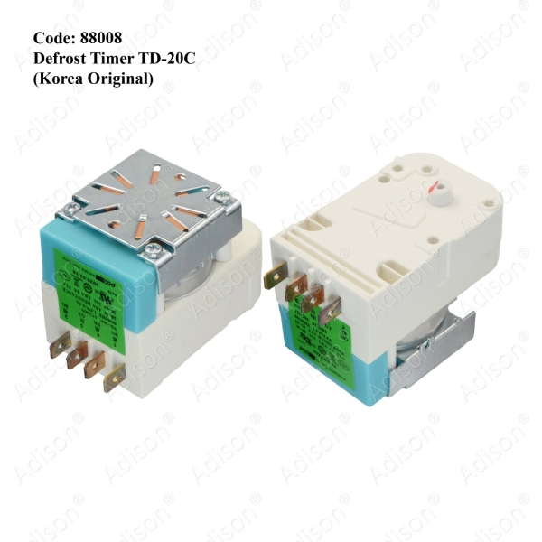 (Out of Stock) Code: 88008 TD-20C Korea Original Defrost Timer Defrost Timer Refrigerator Parts Melaka, Malaysia Supplier, Wholesaler, Supply, Supplies | Adison Component Sdn Bhd