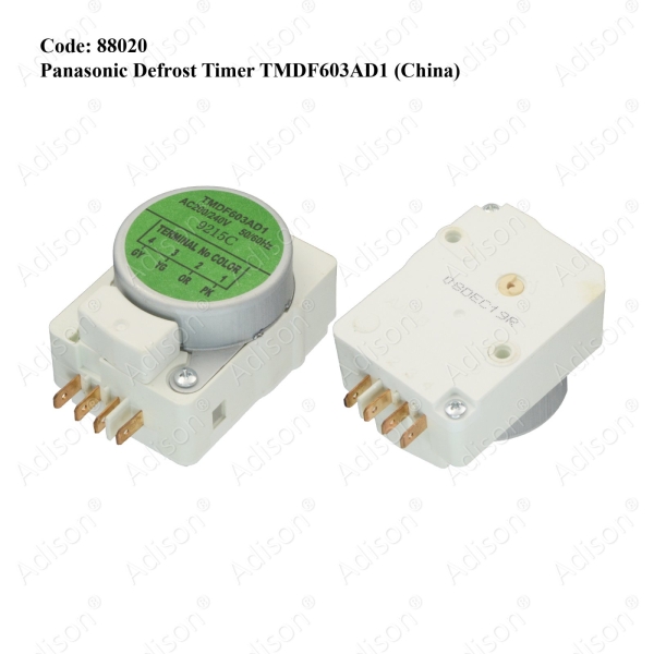 Code: 88020 TMDF603AD1 Defrost Timer (China) Defrost Timer Refrigerator Parts Melaka, Malaysia Supplier, Wholesaler, Supply, Supplies | Adison Component Sdn Bhd