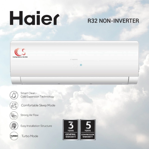 (HSU-10LPA21) New Model 2020 Haier 1 HP - 2.5 HP Non-inverter Air Conditioner + R32 Refrigerant