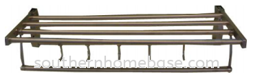 STAINLESS STEEL TOWEL RAIL WITH HOOK E140N Towel Bar Bathroom Johor Bahru (JB) Supplier, Supply | Southern Homebase Sdn Bhd