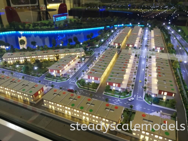  Double Storey Terrace Genting Properties Kuala Lumpur (KL), Malaysia, Selangor, Kepong Architectural, Building, Model | Steady Scale Models