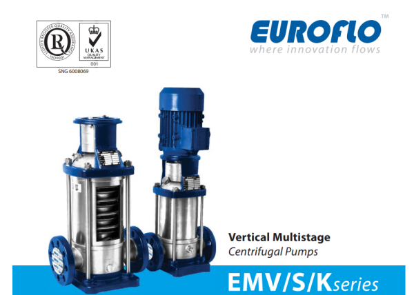 Euroflo EMV-S-K Series Multi-stage Pump Euroflo Pump Pumps Malaysia, Selangor, Kuala Lumpur (KL), Subang Jaya Supplier, Suppliers, Supply, Supplies | Summer Air-Conditioning Engineering Sdn Bhd