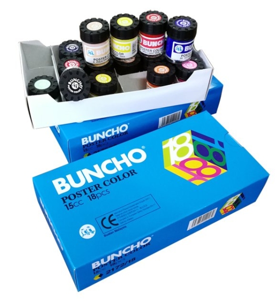 Buncho Poster Colour 15cc 18 Colours (1518) Water Colour Colouring Material Selangor, Malaysia, Kuala Lumpur (KL), Semenyih Supplier, Suppliers, Supply, Supplies | V CAN (1999) SDN BHD