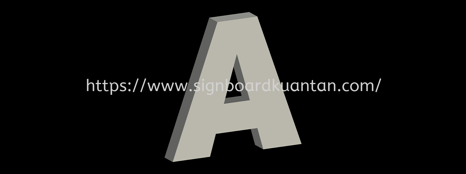 3D ALUMINIUM LETTERING