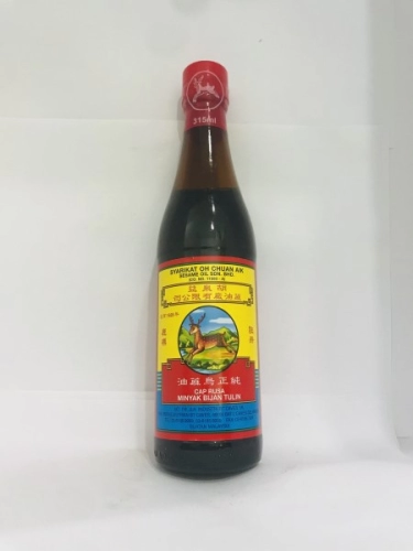 CAP RUSA Black Sesame Oil 315ml 胡泉益纯正乌麻油 Minyak Bijian Tulin